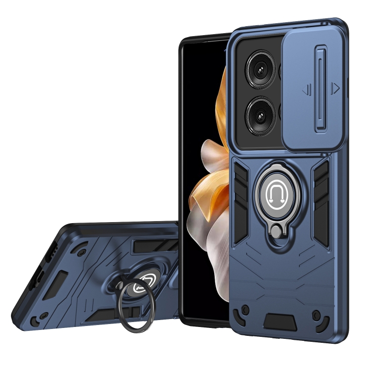 E-shop CAMPROTECT Obal s držiakom pre Motorola Edge 50 modrý