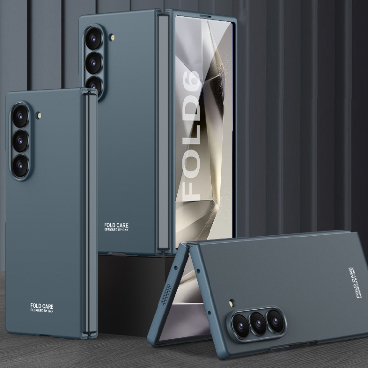 E-shop GKK Plastový kryt so sklom pre vonkajší displej Samsung Galaxy Z Fold6 5G modrozelený