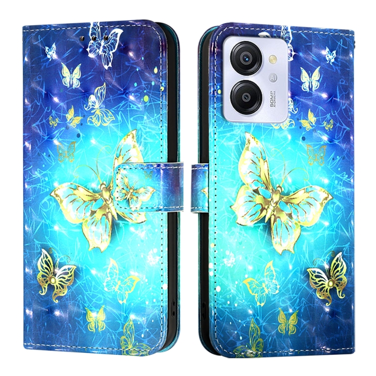 E-shop ART Peňaženkový kryt pre Blackview Color 8 BLUE BUTTERFLY