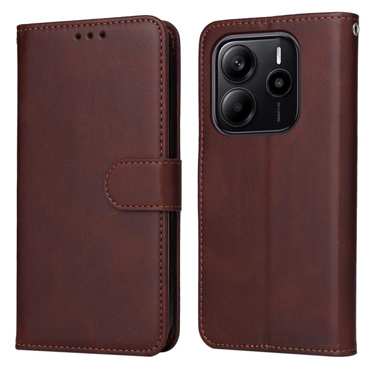 E-shop SMOOTH Peňaženkové puzdro pre Xiaomi Redmi Note 14 hnedé