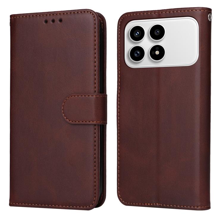 E-shop SMOOTH Peňaženkové puzdro pre POCO F8 Pro hnedé