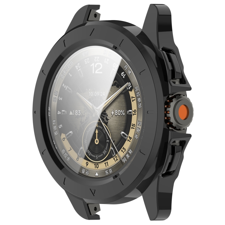 E-shop PC FULL COVER Plastový kryt so sklom pre Xiaomi Watch S4 Sport čierny