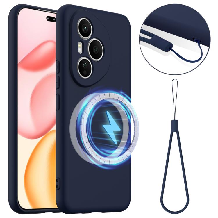 E-shop RUBBER MAGSAFE Silikónový kryt pre Honor 400 Pro 5G modrý