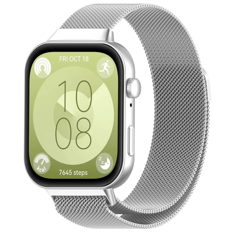 E-shop xDfind MILANESE Kovový remienok pre Huawei Watch Fit 3 / Fit 4 / Fit 4 Pro strieborný