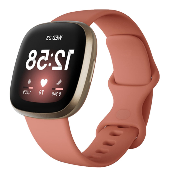 E-shop BUTTERFLY Silikónový remienok pre Fitbit Versa 3 / Fitbit Sense oranžový