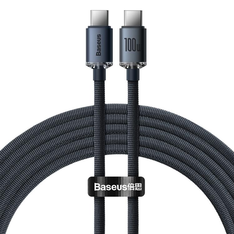 E-shop BASEUS CRYSTAL SHINE Kábel USB-C / USB-C 100W čierny
