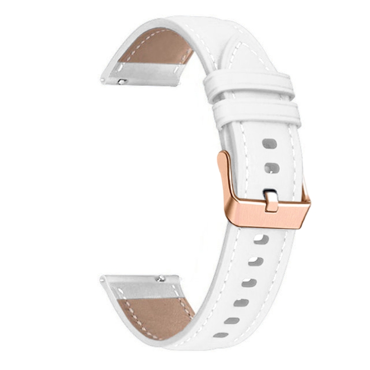 E-shop LEATHER Kožený remienok pre Garmin Forerunner 265S / Forerunner 255S / Venu 2S biely