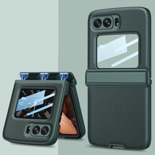 E-shop GKK MAGNETIC LEATHER Plastový obal Motorola Razr 2022 5G zelený