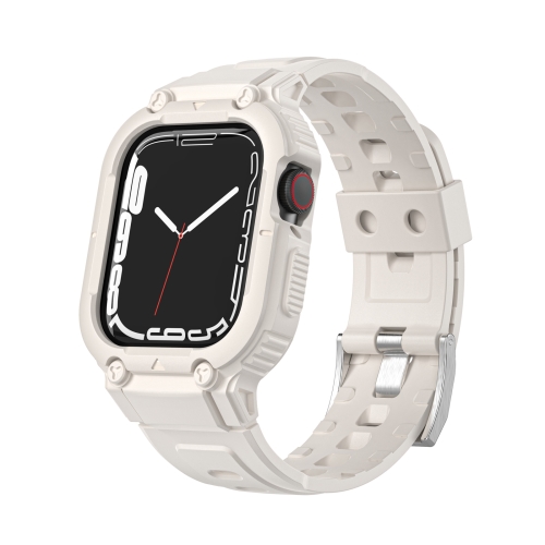 E-shop GLACIER Ochranné puzdro pre Apple Watch 9 / 8 / 7 (45mm) / 6 / SE / 5 / 4 (44mm) / 1, 2, 3 (42mm) bežové