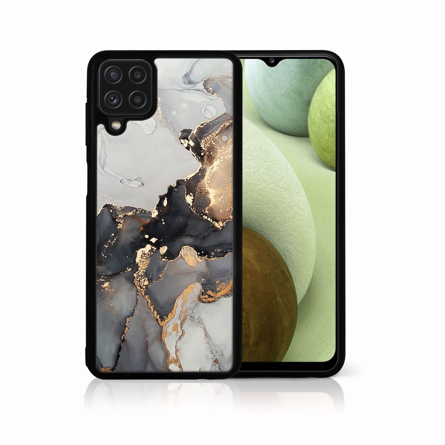 E-shop MY ART Silikónový kryt Samsung Galaxy A12 / M12 GREY MARBLE (140)