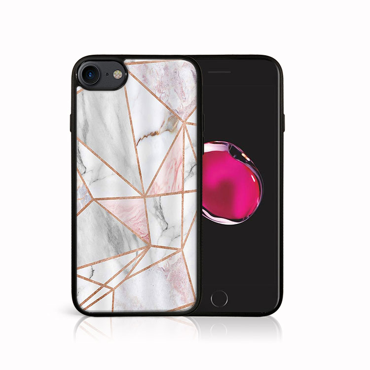 E-shop MY ART Ochranný kryt Apple iPhone SE 2022 / 2020 / 7 / 8 PINK MARBLE (143)