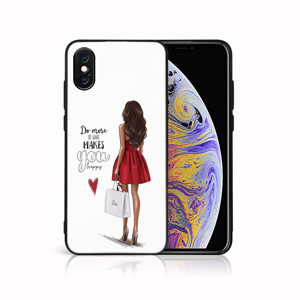 E-shop MY ART Ochranný kryt pre Apple iPhone X / XS RED DRESS (137)