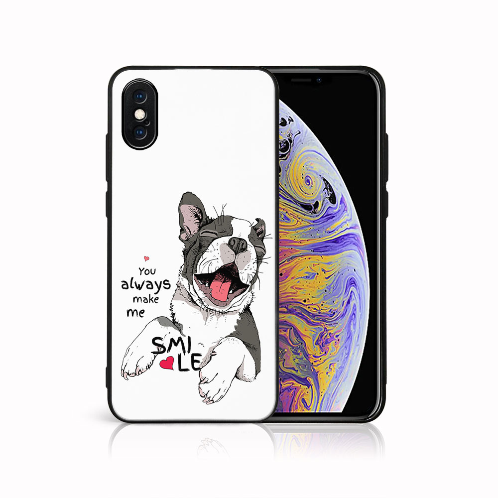 E-shop MY ART Ochranný kryt pre Apple iPhone X / XS SMILE (189)