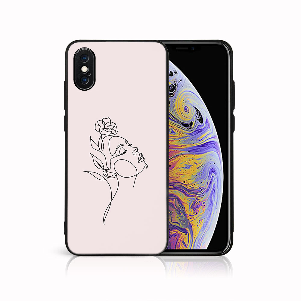 E-shop MY ART Ochranný kryt pre Apple iPhone X / XS ROSE GIRL (198)