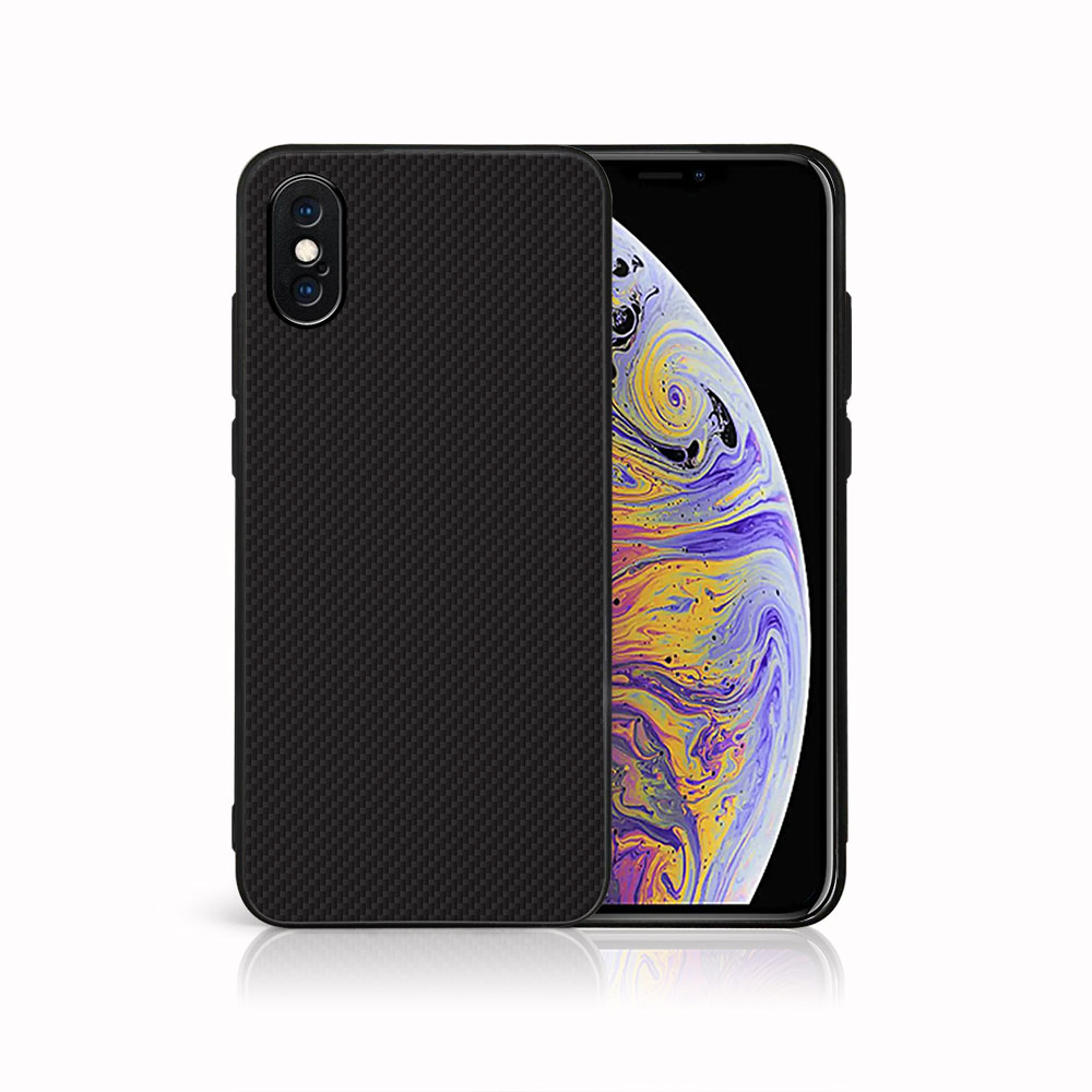 E-shop MY ART Ochranný kryt pre Apple iPhone X / XS CARBON (231)