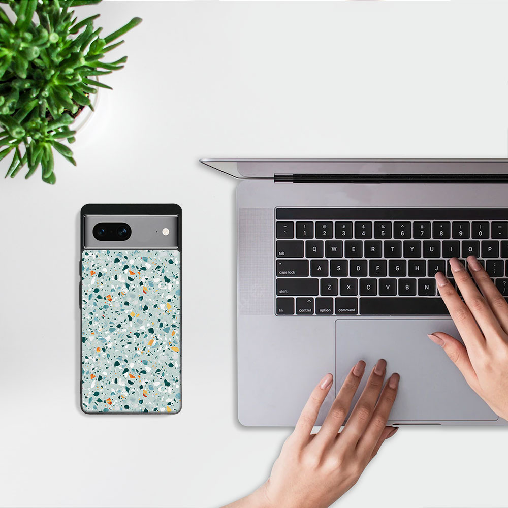 E-shop MY ART Ochranný kryt pre Google Pixel 7a BLUE TERRAZZO (164)