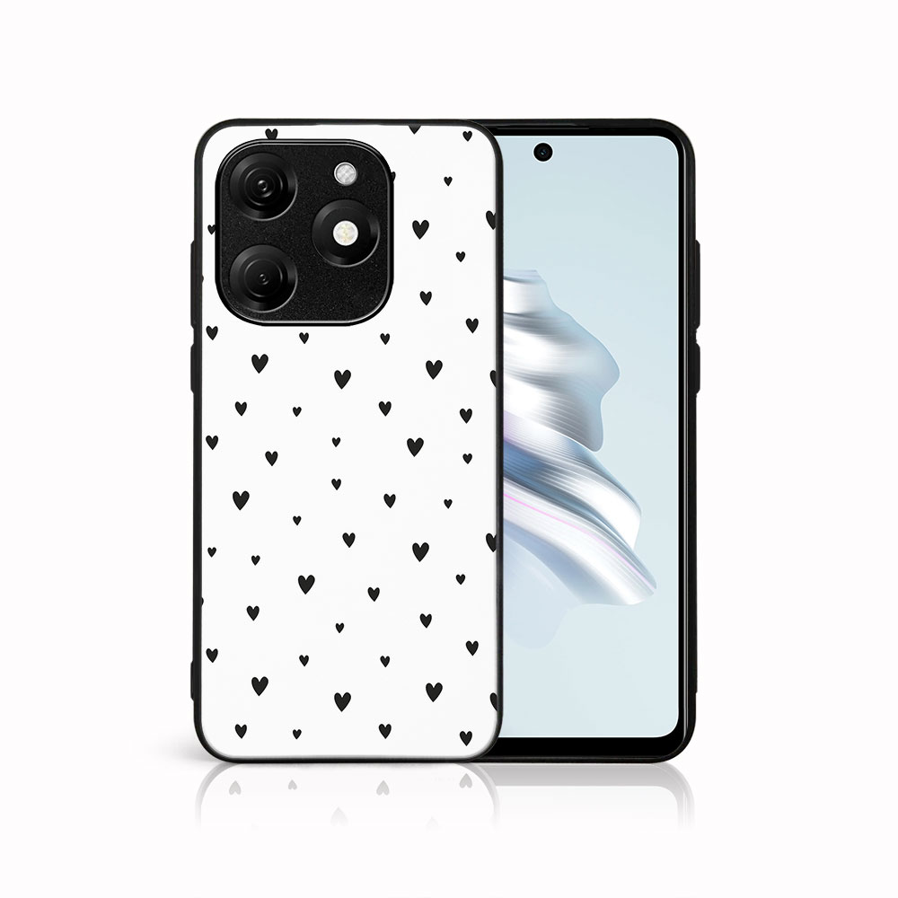 E-shop MY ART Ochranný kryt pre Tecno Spark 20C / Tecno Spark Go 2024 BLACK HEARTS (167)