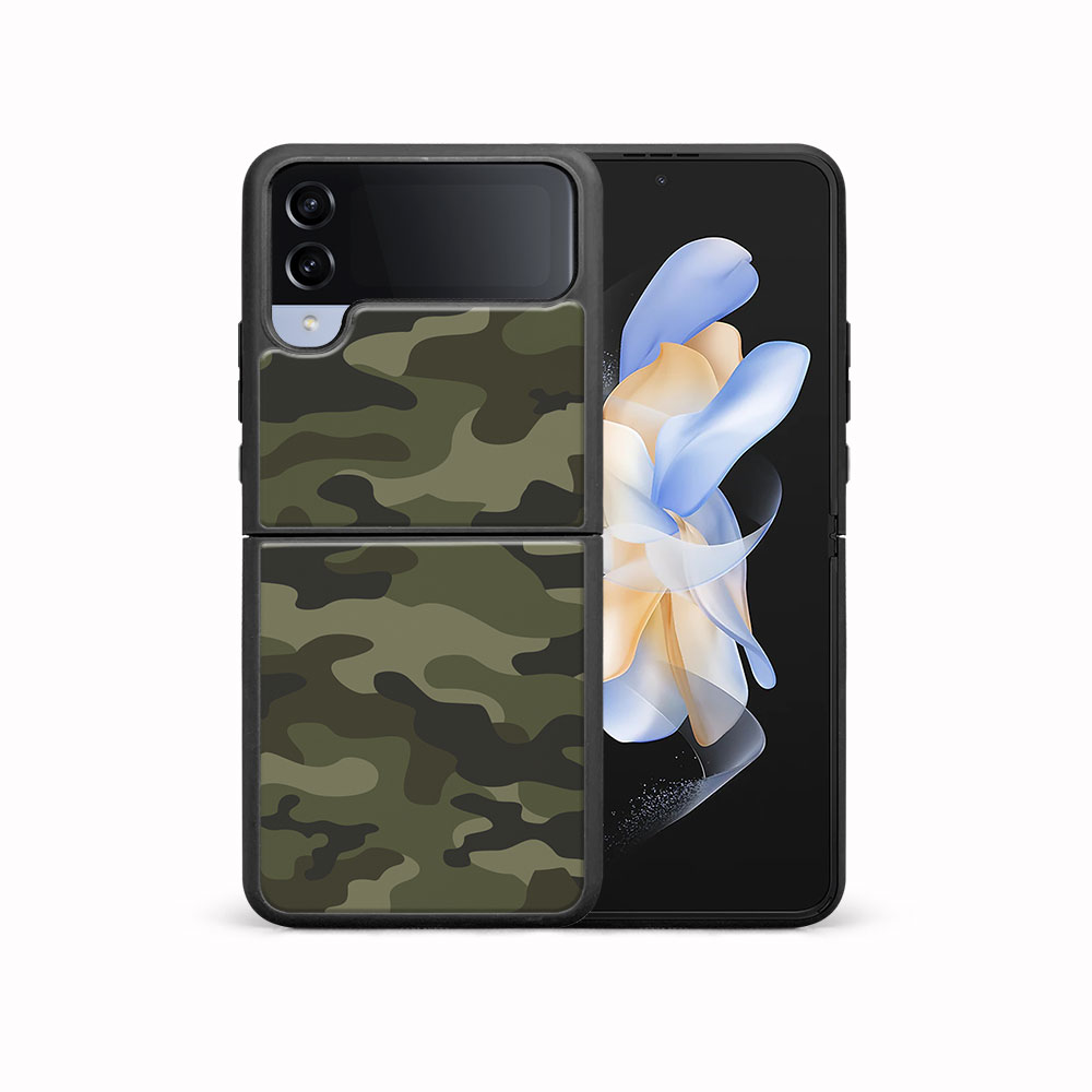 E-shop MY ART Ochranný kryt pre Samsung Galaxy Z Flip4 5G GREEN CAMO (235)