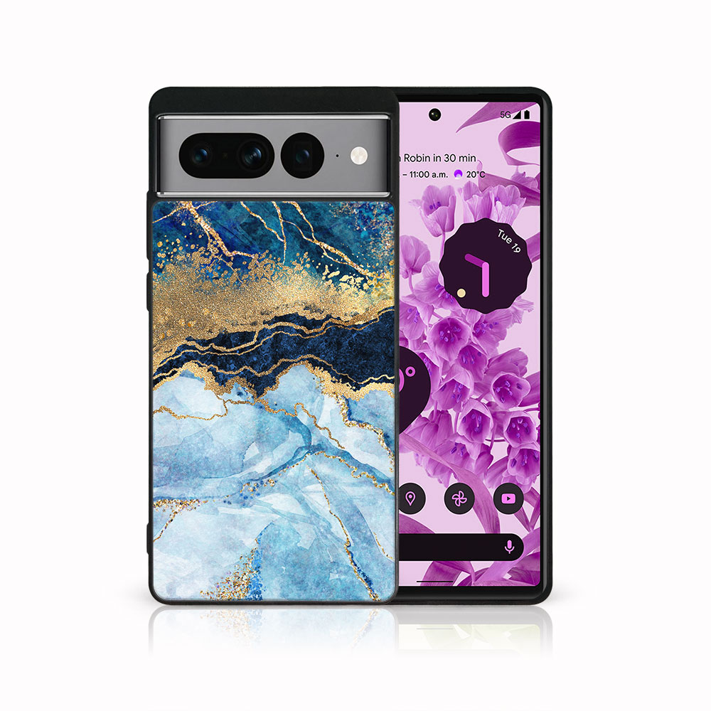 E-shop MY ART Ochranný kryt pre Google Pixel 7 Pro BLUE MARBLE (141)
