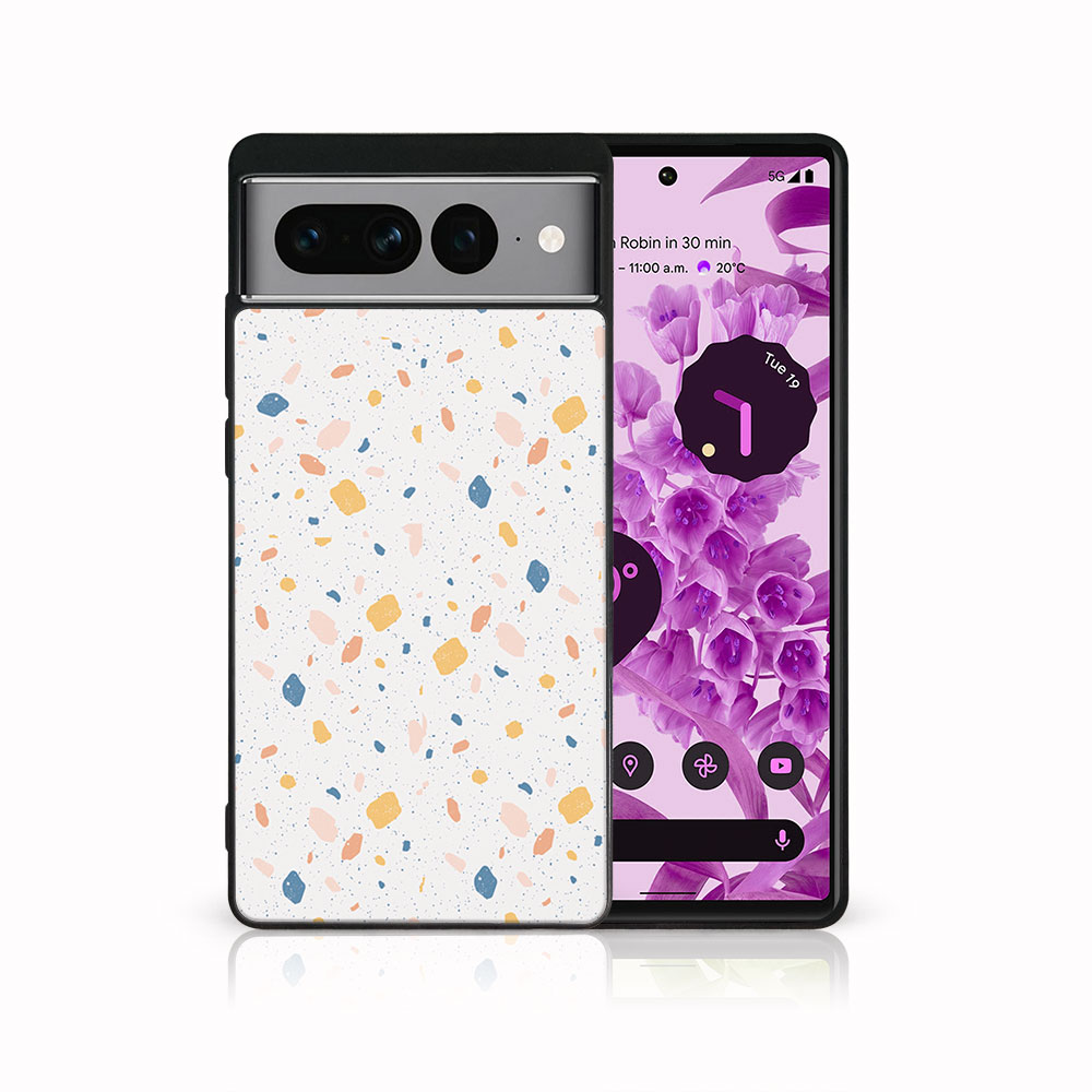 E-shop MY ART Ochranný kryt pre Google Pixel 7 Pro ORANGE TERRAZZO (165)