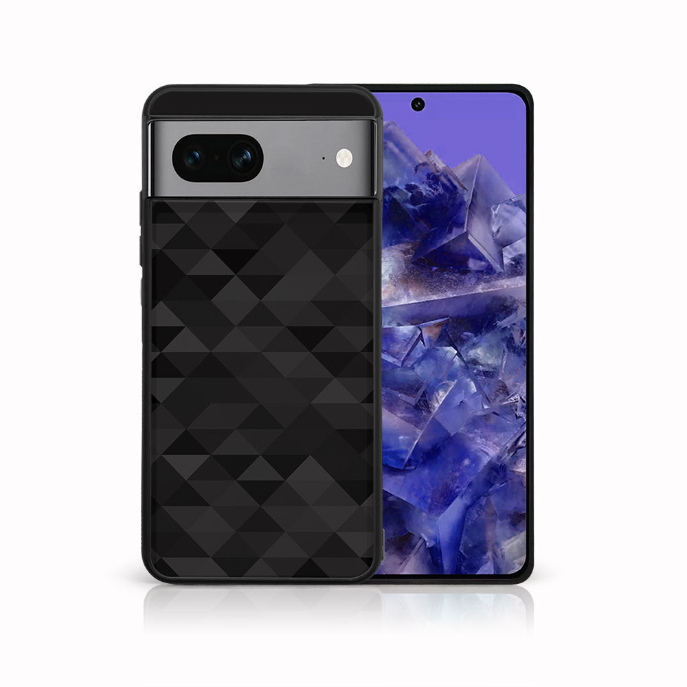 E-shop MY ART Ochranný kryt pre Google Pixel 8a BLACK TRIANGLES (232)