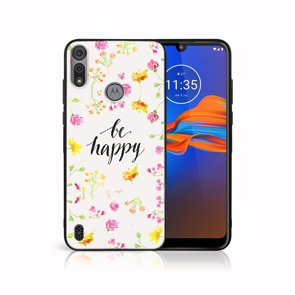 E-shop MY ART Silikónový kryt Motorola Moto E6s BE HAPPY (019)