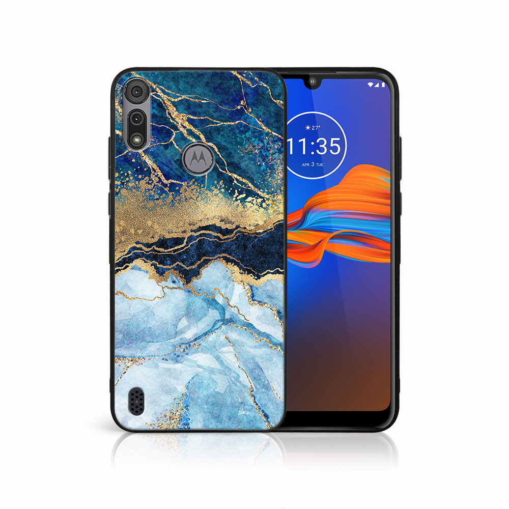 E-shop MY ART Silikónový kryt Motorola Moto E6s BLUE MARBLE (141)