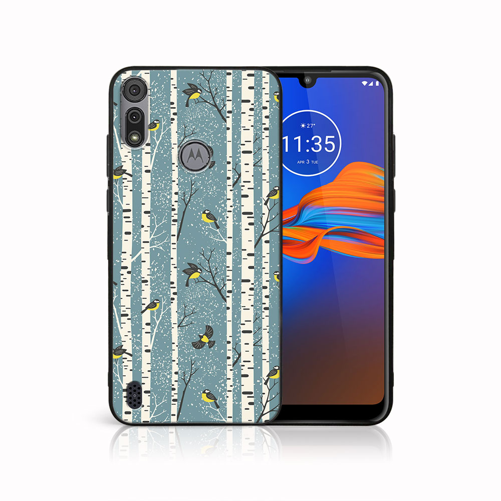 E-shop MY ART Kryt s vianočným dizajnom Motorola Moto E6s BIRCH (072)