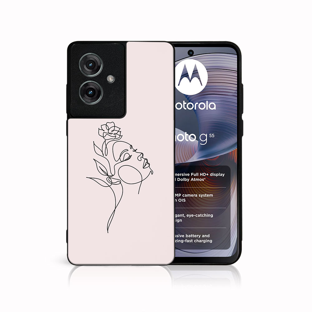 E-shop MY ART Ochranný kryt pre Motorola Moto G55 5G ROSE GIRL (198)