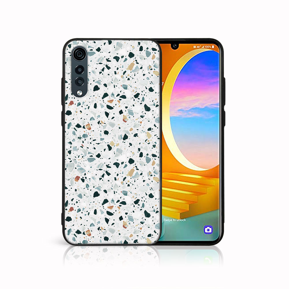 E-shop MY ART Ochranný kryt pre LG Velvet GREY TERRAZZO (163)