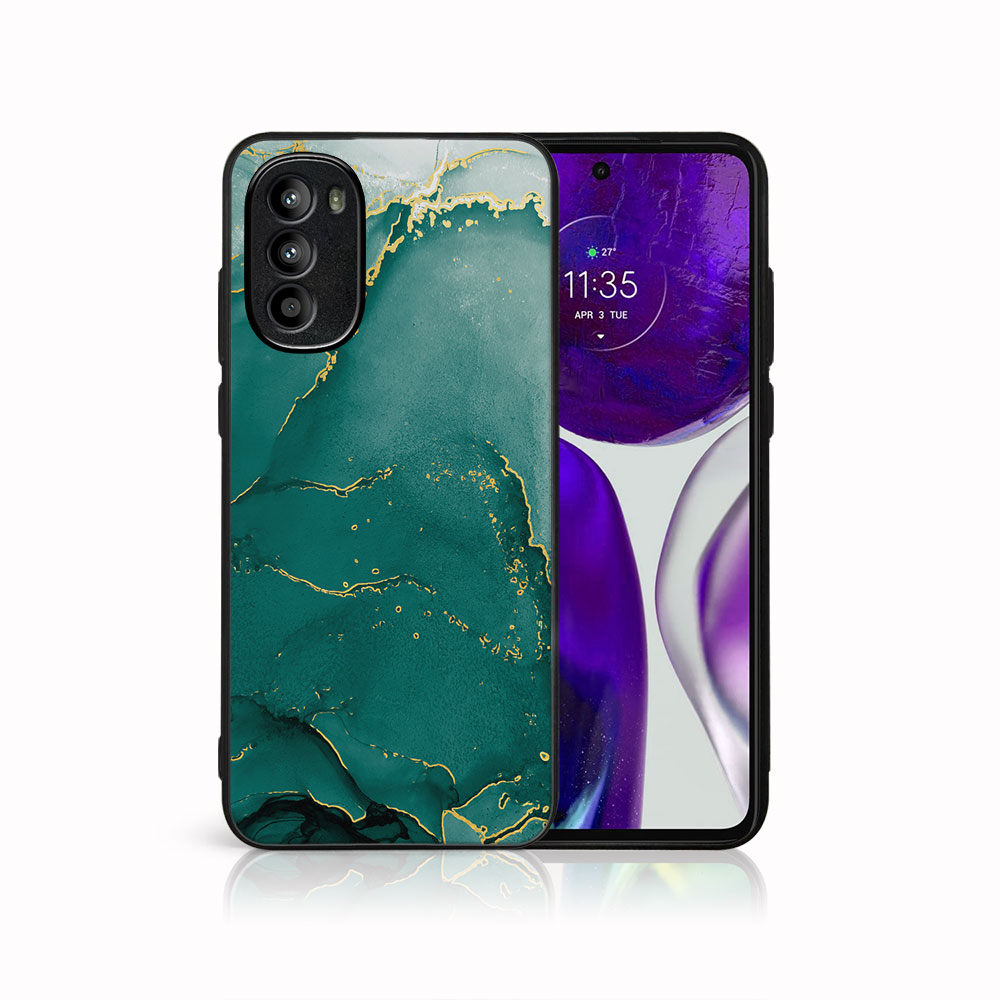 E-shop MY ART Ochranný obal pre Motorola Moto G62 5G GREEN MARBLE (145)