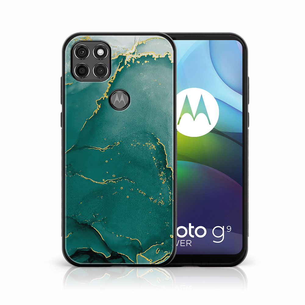 E-shop MY ART Ochranný obal Motorola Moto G9 Power -GREEN MARBLE (145)