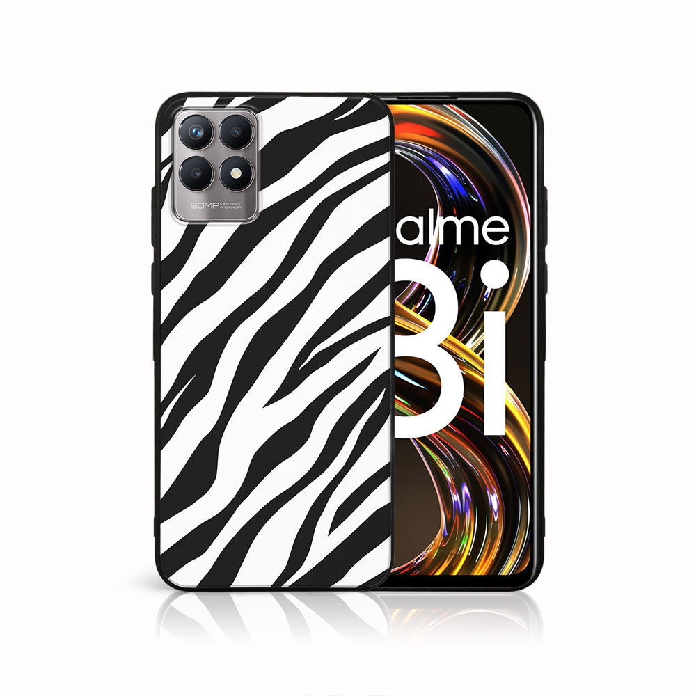 E-shop MY ART Silikónový obal Realme 8i ZEBRA (049)