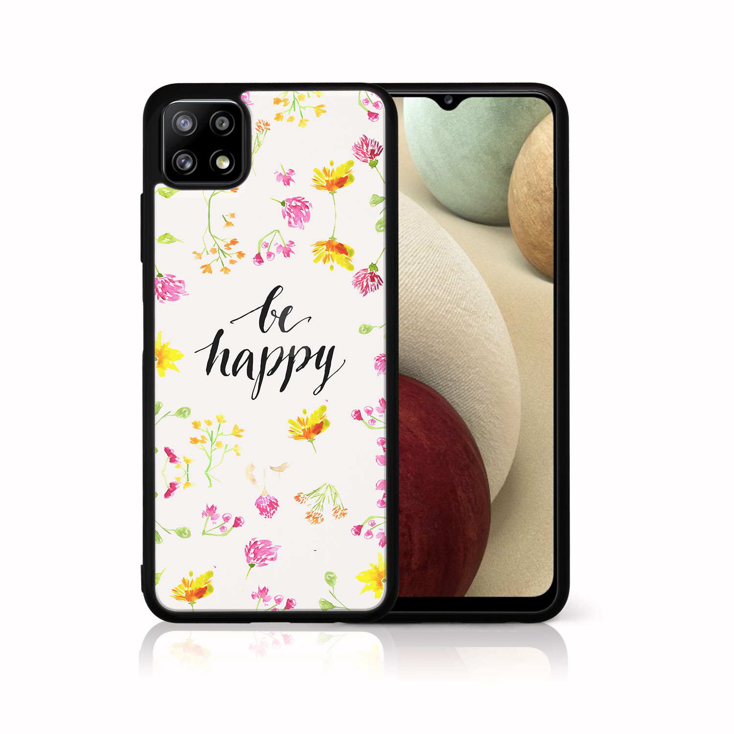 E-shop MY ART Silikónový kryt Samsung Galaxy A22 5G BE HAPPY (019)
