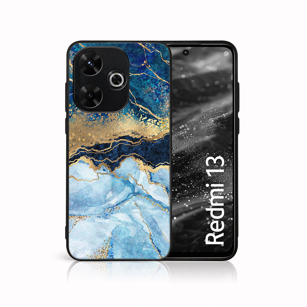 E-shop MY ART Ochranný kryt pre Xiaomi Redmi 13 BLUE MARBLE (141)