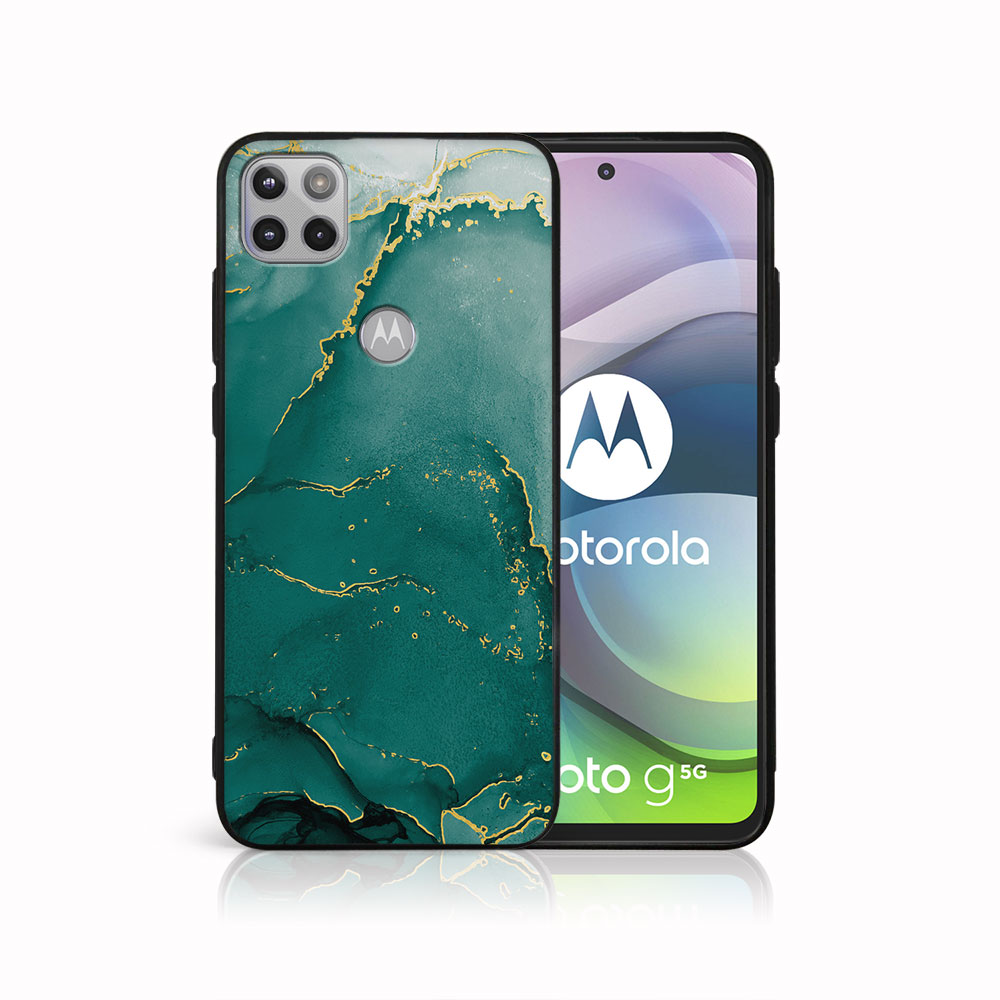 E-shop MY ART Ochranný obal Motorola Moto G 5G GREEN MARBLE (145)