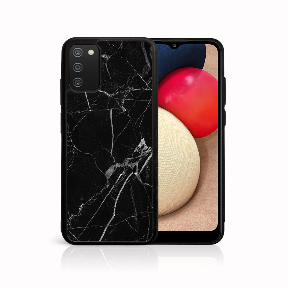 E-shop MY ART Ochranný obal Samsung Galaxy A02s -BLACK MARBLE (142)