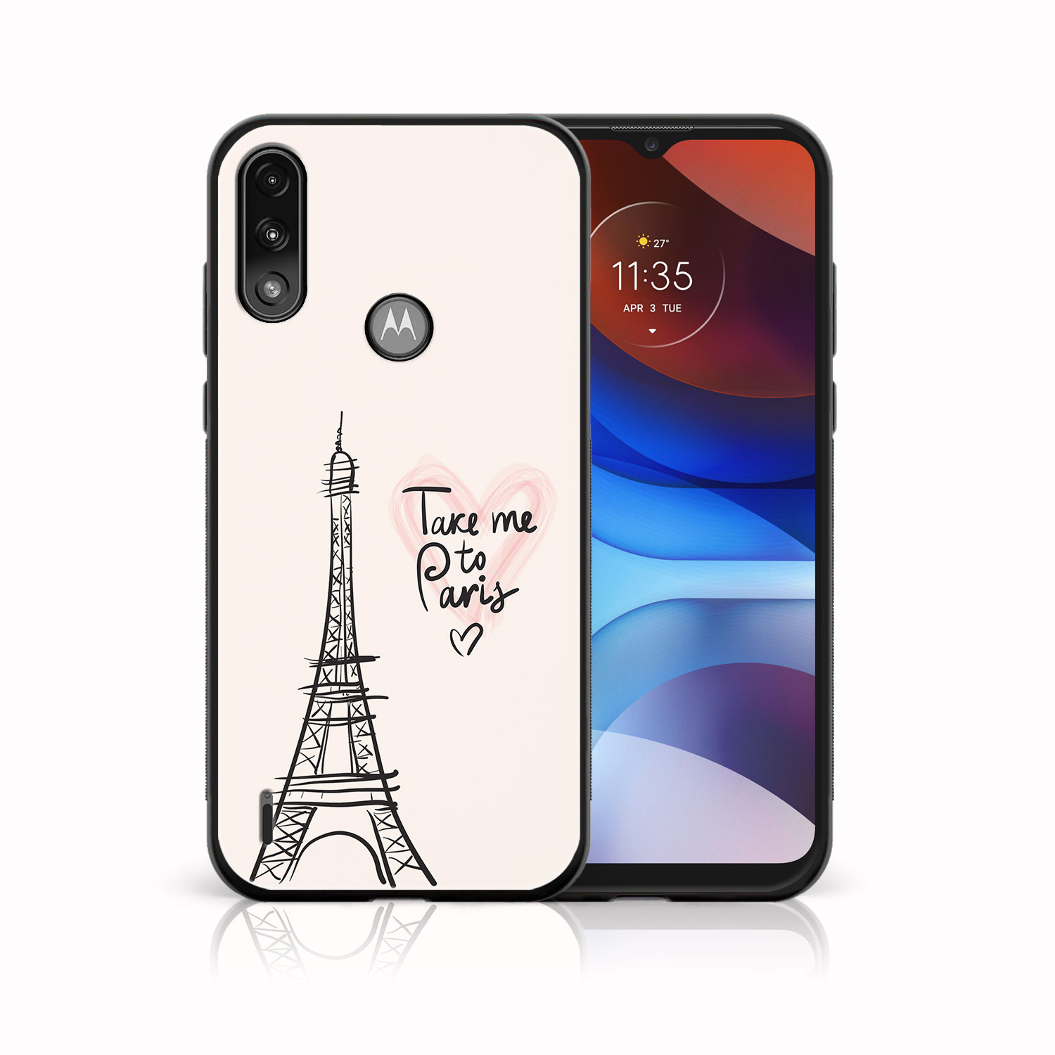 E-shop MY ART Silikónový kryt Motorola Moto E7 Power / E7i Power PARIS (057)