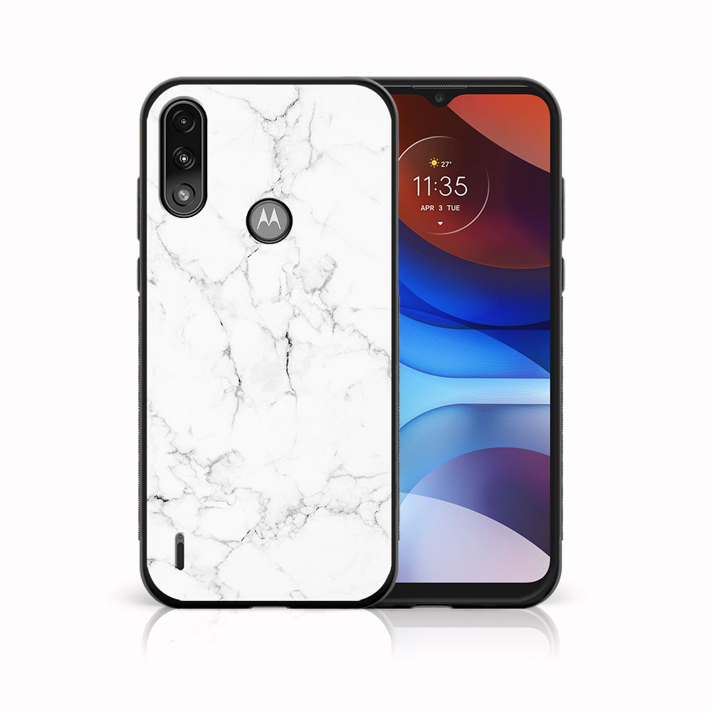 E-shop MY ART Silikónový obal Motorola Moto Motorola Moto E7 Power / E7i Power WHITE MARBLE (144)
