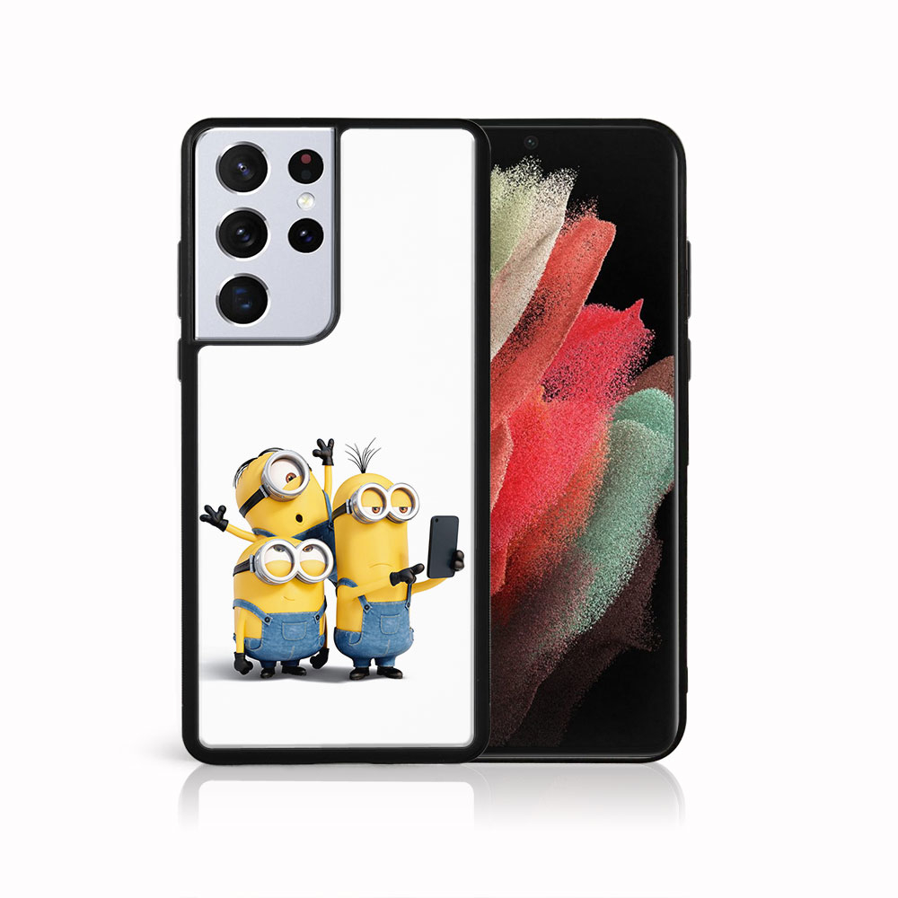 E-shop MY ART Silikónový kryt Samsung Galaxy S21 Ultra 5G MINIONS SELFIE (022)