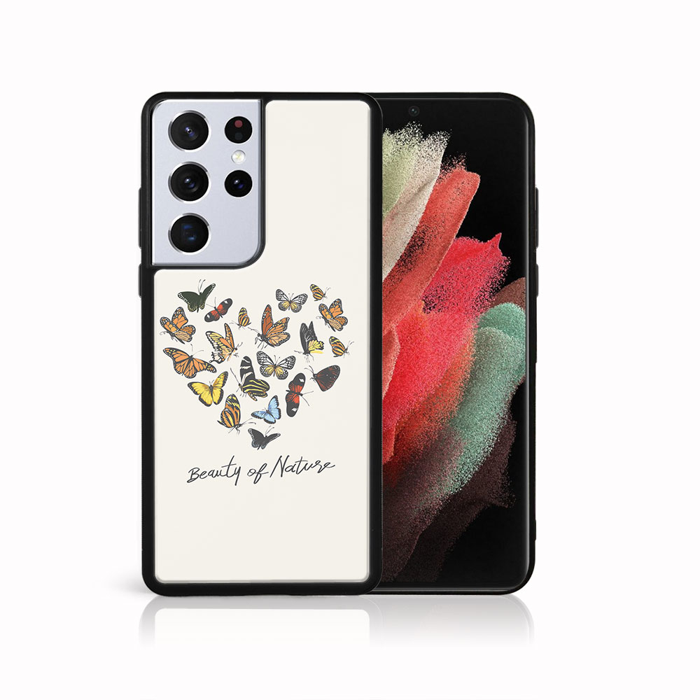 E-shop MY ART Silikónový kryt Samsung Galaxy S21 Ultra 5G BUTTERFLIES (240)