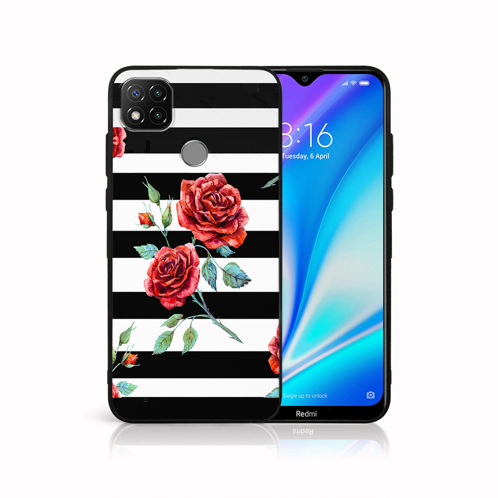 E-shop MY ART Silikónový obal Xiaomi Redmi 9C BLACK AND WHITE (034)