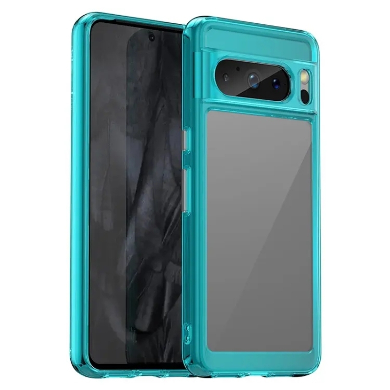 E-shop CRYSTAL Ochranný kryt pre Google Pixel 8 Pro tyrkysový