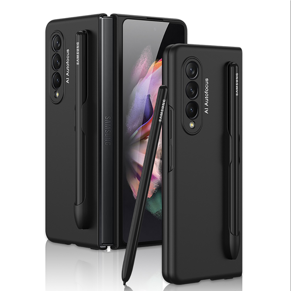 E-shop GKK PEN Plastový kryt s držiakom na pero Samsung Galaxy Z Fold 3 5G čierny