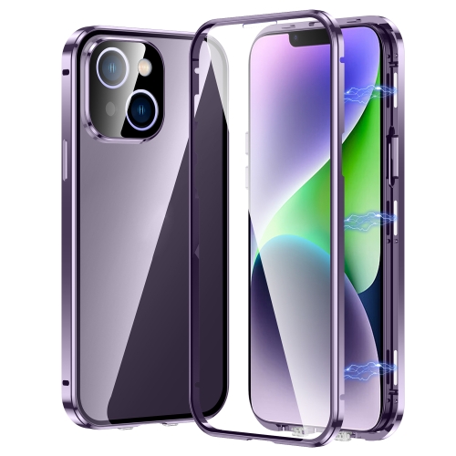 E-shop Magnetický kryt 360 pre Apple iPhone 14 Plus fialový