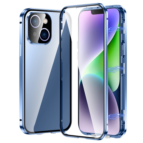 E-shop Magnetický kryt 360 pre Apple iPhone 14 Plus modrý