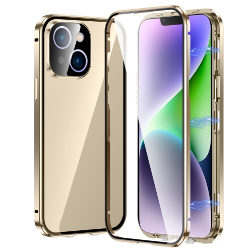E-shop Magnetický kryt 360 pre Apple iPhone 14 Plus zlatý