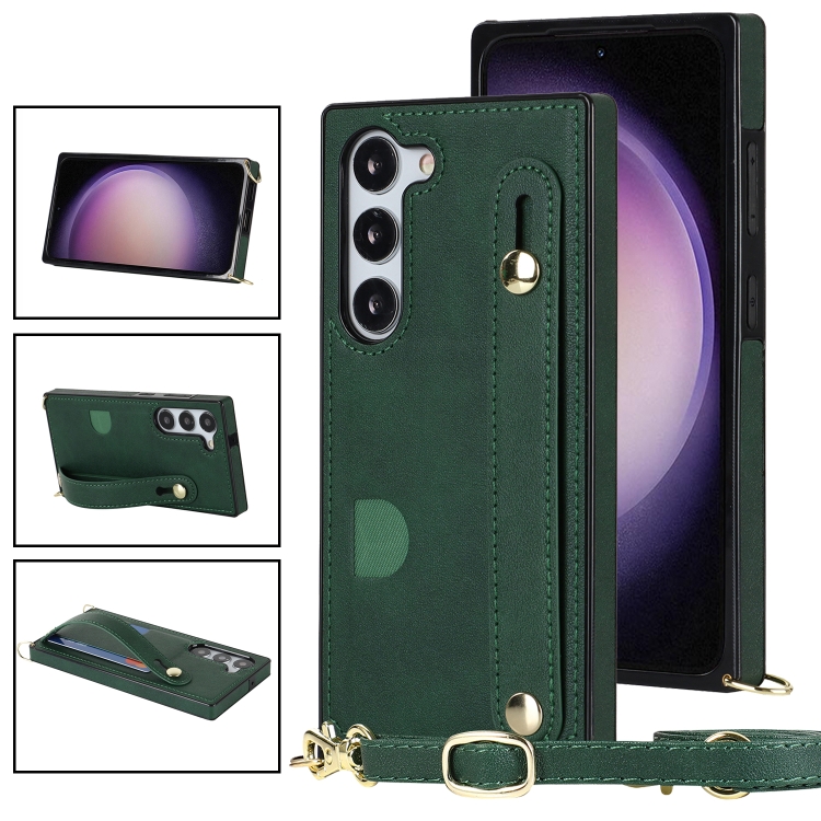 E-shop NEA Ochranné púzdro s remienkom pre Samsung Galaxy S23 Plus 5G zelený