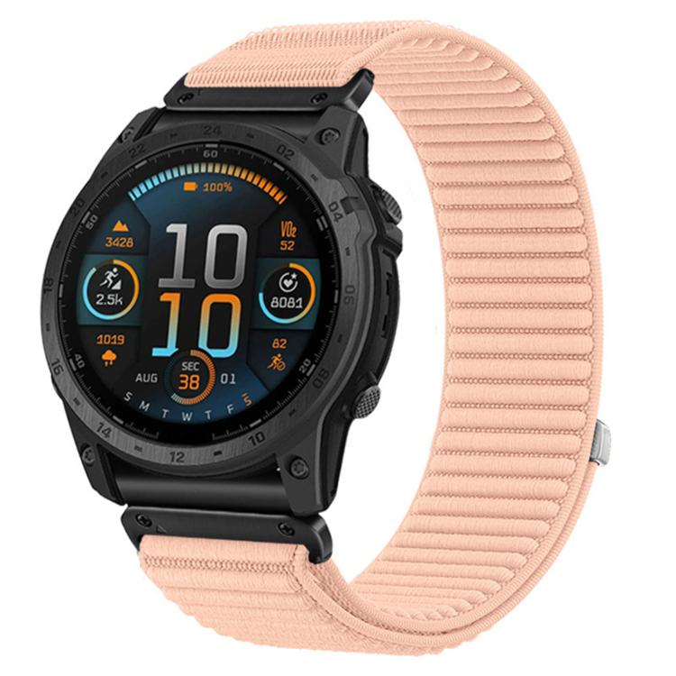 E-shop NYLON QUICK FIT Vymeniteľný remienok pre Garmin - šírka 22mm svetloružový