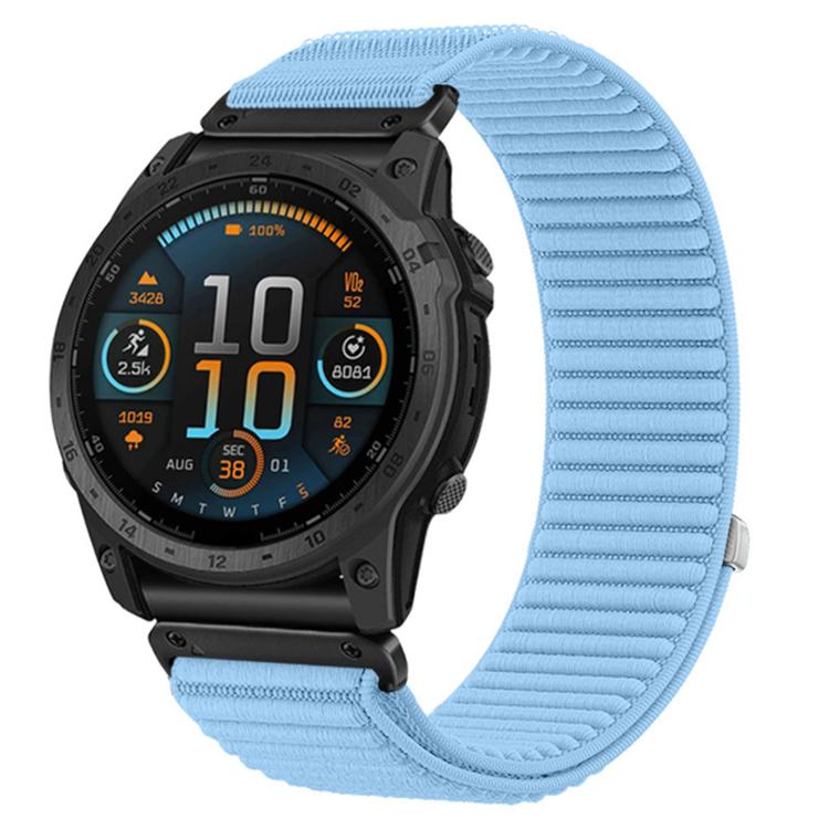 E-shop NYLON QUICK FIT Vymeniteľný remienok pre Garmin - šírka 22mm svetlomodrý